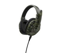 uRage Cuffie Micro Gaming (cuffie Over-Ear Gamer, certificate DTS X, Micro Flip to Mute, Cavo USB-A Uflex Rimovibile, Cuffie Micro ottimizzate PC e PS5) Mimetico