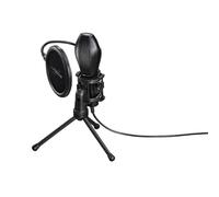 uRage MIC xStr3am Evolution Microfono da gioco (Microfono, -38 dB ± 3 dB, 50-16000 Hz, 2200 Ω, Cablato, 2 m) Nero