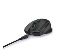 uRage Mouse Gaming RGB Reaper 410" (Gaming Mouse Luce LED, Ultra leggero, Destrimano, 6 pulsanti programmabili, 6200 dpi, sensore ottico, software, cavo staccabile 2 m) Nero