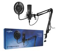 uRage Streaming HD Studio Set USB PC Microfono Treppiede Tavolo Braccio Supporti