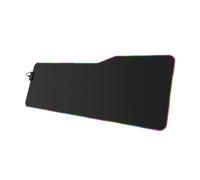 uRage - Tappetino per mouse e tastiera Rag Illuminated XXL (versione Speed, Monochrome, Tessuto, Multicolore, Base antiscivolo, Tappetino Gaming), Nero/Verde/Blu/Rosso/Giallo/Viola/Turchese