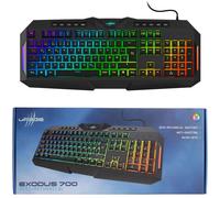 uRage Tastiera Gaming Semi-Mechanical RGB LED Meccanica Tastiera Tedesca Layout