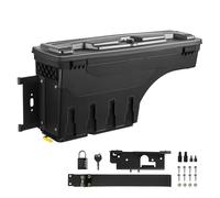 URAGER Copertura Bagagliaio per Dodge per RAM 1500 2019-2021 Lato Guida con Coperchio Bloccabile Impermeabile in ABS Passaruota 6,6 Gal/20 L Contenitore Cassone Camion