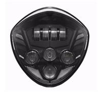 URAGER Per Victory Country Kingpin Vegas Victoria Moto Faro Anteriore A LED Da 60 W Lampada Super Luminosa E Impermeabile Accessori Luci Anteriori Moto(Nero)
