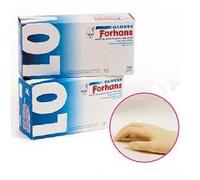 Uragme GUANTO IN LATTICE FORHANS MISURA SMALL 100 PEZZI