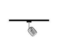 PLM 96967 - Spot su guida URail Blossom, G9, max. 10 W, dimm, vetro nero/fum