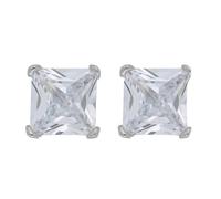 Urania Preziosi - ORECCHINI PUNTI LUCE 6X6 QUADRATO IN ARGENTO 925 CRT10056X6