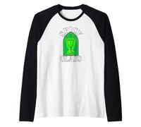 Uranium Glass Collector Spicy Glass Vintage Antique Maglia con Maniche Raglan