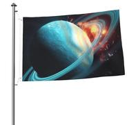 Uranus Impact Flag - Bandiera da giardino a doppia faccia, resistente allo sbiadimento, per esterni, con occhielli in metallo, per prato, patio, casa, decorazione per la casa
