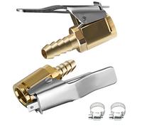 URAQT 2 Pezzi Connettore Valvola Mandrini Pneumatica Universale, 8mm Connettore gonfiaggio pneumatici, connettori per valvole per Gonfiatori Pompa d'Aria Compressore Macchina