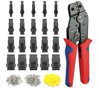 URAQT 300 pezzi Connettore elettrico per auto impermeabile, 1/2/3/4 pin Terminali per accensione auto Connettore spina con scatola per moto Scooter Auto Camion Barca