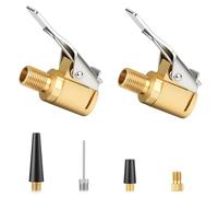 URAQT 6 Pezzi Connettore Valvola Pneumatica Universale, 8mm Connettore gonfiaggio Pneumatici, Kit di adattatori per valvole, Connettore Valvola Bici per Gonfiatori Pompa d'Aria Compressore Macchina