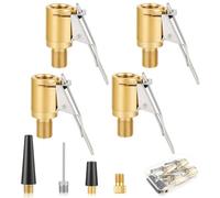 URAQT 8 Pezzi Connettore Valvola Pneumatica Universale, 8mm Connettore gonfiaggio Pneumatici, Kit di adattatori per valvole, Connettore Valvola Bici per Gonfiatori Pompa d'Aria Compressore Macchina