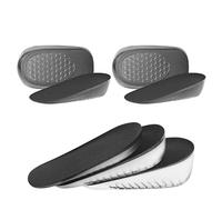 URAQT Altezza Aumentando Tallone Solette, 2 paia Autoadesivo Invisibile Aumento di Altezza Solette, Rialzo Tallone per aumentare l'altezza del gel Traspirante e Confortevole(L per Maschio, 2.5 cm)