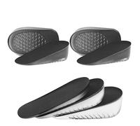 URAQT Altezza Aumentando Tallone Solette, 2 paia Autoadesivo Invisibile Aumento di Altezza Solette, Soletta per aumentare l'altezza del gel Traspirante e Confortevole(L per Maschio, 3.5 cm)