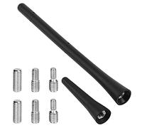 URAQT Antenna Auto, Antenna Universale per Auto 6,5cm + 18,5 cm, con Screws M4 M5 M6,con Forte Funzione di Ricezione FM/AM/DAB