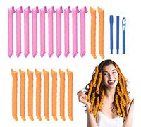 URAQT Bigodini per Styling Capelli, 20 PCS Spirale Flessibili (55cm), con 1 Set di Ganci