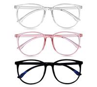 URAQT Blocco Luce Blu Occhiali, 2 PCS Anti Luce Blu e Filtro UV Unisex per PC, Tablet, Gaming, Ufficio, Riposo - Occhiali da Lettura