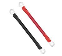 URAQT Cavo Batteria, 2 Pezzi 16mm² 15cm Cavo Batteria Auto, 5AWG Cavo della Batteria dell'Auto, Cavi Inverter Batteria con Occhielli per Energia Solare, Auto, RV, Marine