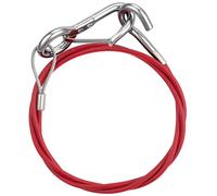 URAQT Cavo Sicurezza Rimorchio, 1 M Cavo di Sicurezza per Rimorchi e Caravan, con Moschettone, Carico di Rottura 150 kg, Acciaio Inossidabile Freno per Rimorchio, Diametro del Filo 4mm(Style D)