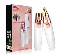 URAQT Epilatore Viso Donna, USB Ricaricabile 2 in 1 per Sopracciglia, Labbra, Corpo, Peli del viso, Naso, Orecchie