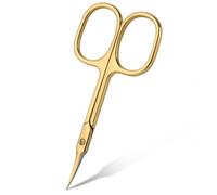 URAQT Forbici per Unghie, Forbici per Cuticole, Forbicina Professionale Unghie Forbicina Manicure Taglia Cuticole per Professionale e Domestico, Oro Titanio