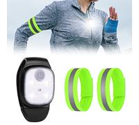 URAQT Lampada Frontale a LED, Lampada Frontale Ricaricabile USB, Torcia Impermeabile con Clip e 2 Bande Riflettenti, 4 Modalità di Illuminazione Torcia Vivavoce per Corsa, Campeggio, Arrampicata (1PC)