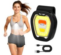 URAQT Lampada Frontale a LED, Torcia Frontale clip LED, Jogging Clip Lamp USB Ricaricabile, 8 Modalità, con funzione di rilevamento e Impermeabile, Luce Magnetico Multifunzione, per Corsa Ciclismo