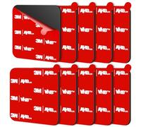 URAQT Nastro Biadesivo Extra Forte, 10 pcs Impermeabile Tampone Biadesivo,Realizzato in Nastro 3M vhb 5952,Nastro Adesivo di Montaggio Forte,Resistenza,Alle Alte Temperature,per Casa,Ufficio(50*50mm)