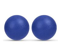 URAQT Palline Massaggio, 2 Pezzi Palle per Massaggio Fitness Lacrosse Ball, Set di Palline da Massaggio per Alleviare lo Stress, Massage Balls per Automassaggio, Recupero Muscolare(Blu scuro)