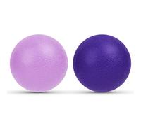 URAQT Palline Massaggio, 2 Pezzi Palle per Massaggio Fitness Lacrosse Ball, Set di Palline da Massaggio per Alleviare lo Stress, Recupero Muscolare(Viola scuro + viola chiaro)