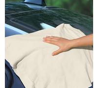 URAQT Pelle di Daino per Auto, Pelle di Daino Naturale per Auto, 60x90cm Pelles di Dainos per Autos Professionale, Panno per Pulizia, Assorbente Asciugatura, Lucidatura, Antigraffio