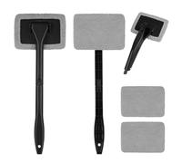 URAQT Pulitore Parabrezza Auto, Spazzola Pulizia Vetri Auto, 2 Spazzola Parabrezza Autos e 4 Microfibra Pastiglie Lavabili,Pulitore Parabrezza Autos Professionale per SUV, Camper, Camion(Grigio)