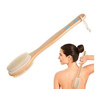 URAQT Spazzola Bagno Schiena, Spazzola per il Corpo in Setole Naturali, Spazzola da Doccia per Cellulite, Esfoliante, Acne, SPA, Massaggio