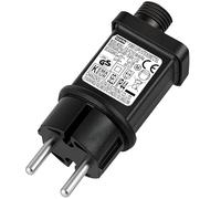 URAQT Spina Trasformatore, 31V-3.6W Trasformatore Alimentatore per Luci LED, IP44 Driver LED a Bassa Tensione, 8 modalità con funzione di memoria, per luci di Natale, luci delle fate,luci dell'Albero
