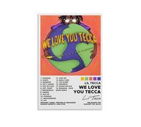 URAUIH Poster con album "We Love You Tecca by Lil Tecca", per camera da letto e soggiorno, 30 x 45 cm, senza cornice