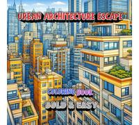 Urban Architecture Escape Coloring Book: Relaxing Modern City Architecture Coloring Book for Adults and Teens, Calm Modern Cityscapes and Architectural Forms to Color and Unwind
