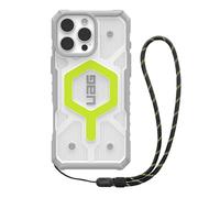 Urban Armor Gear Bundle Pathfinder MS Case/Lanyard compatibile con Apple iPhone 16 Pro Max (Ricarica wireless/magnetica compatibile, custodia inclusa cinghia) neon (nero/grafite)