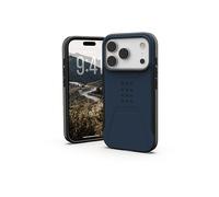 Urban Armor Gear Civilian MS Case compatibile con Apple iPhone 17 Pro Custodia (Ricarica wireless/magnetica, Resistente alle cadute, Bordo rialzato) mallard (blu)