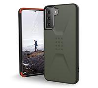 Urban Armor Gear Civilian Custodia protettiva per Samsung Galaxy S21+ (Plus) 5G (6,7") - (Cover compatibile ricarica wireless, Resistente alle cadute, Bumper ultra sottile) - oliva