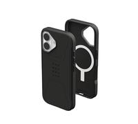 Urban Armor Gear Civilian MS Case compatibile con Apple iPhone 17 Custodia (Ricarica wireless/magnetica, Resistente alle cadute, Bordo rialzato) nero