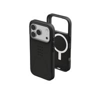Urban Armor Gear Civilian MS Case compatibile con Apple iPhone 17 Pro Custodia (Ricarica wireless/magnetica, Resistente alle cadute, Bordo rialzato) nero