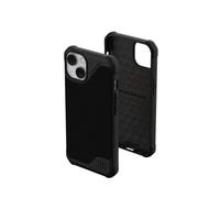 Urban Armor Gear custodia Metropolis LT compatibile Apple iPhone 14 / iPhone 13 [Protezione dalle cadute secondo gli standard militari, Ricarica wireless (Qi) / magnetico compatibile] kevlar nero