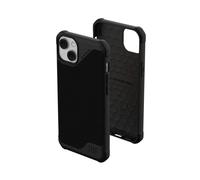 Urban Armor Gear custodia Metropolis LT compatibile Apple iPhone 14 Plus [Protezione dalle cadute secondo gli standard militari, Ricarica wireless (Qi) / magnetico compatibile] kevlar nero
