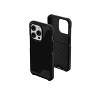 Urban Armor Gear custodia Metropolis LT compatibile Apple iPhone 14 Pro [Protezione dalle cadute secondo gli standard militari, Ricarica wireless (Qi) / magnetico compatibile] kevlar nero