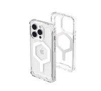 Urban Armor Gear Custodia Plyo compatibile Apple iPhone 14 Pro [compatibile ricarica wireless/carica magnetica, angoli morbidi e resistenti agli urti, bordo rialzato] ice (trasparente)