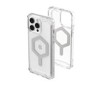 Urban Armor Gear Custodia Plyo compatibile Apple iPhone 14 Pro Max [compatibile ricarica wireless/carica magnetica, angoli morbidi e resistenti agli urti, bordo rialzato] ice (trasparente)