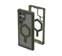 Urban Armor Gear Plyo Pro Case Samsung Galaxy S24 Ultra Custodia [Designed for Samsung certificato, Anello magnetico, Ricarica wireless compatibile] ice (trasparente) / oliva