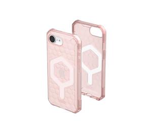 Urban Armor Gear Essential Armor MS Case compatibile Apple iPhone 16e Custodia (Ricarica wireless/magnetica ottimizzata, protezione da cadute da 4,6 m) rosa (trasparente)
