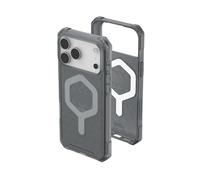Urban Armor Gear Essential Armor MS Case compatibile con Apple iPhone 17 Pro Max Custodia (Ricarica wireless/magnetica ottimizzata, Protezione da cadute da 4,6 m) cenere (grigio trasparente)